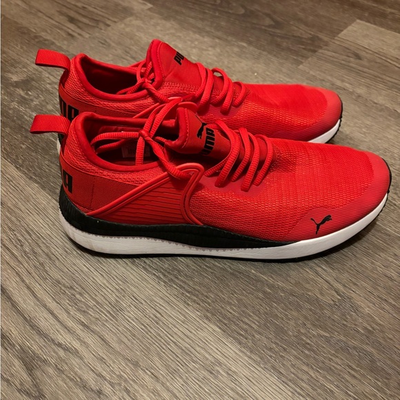 Puma Fiery Red Running Shoes - Picture 2 of 6